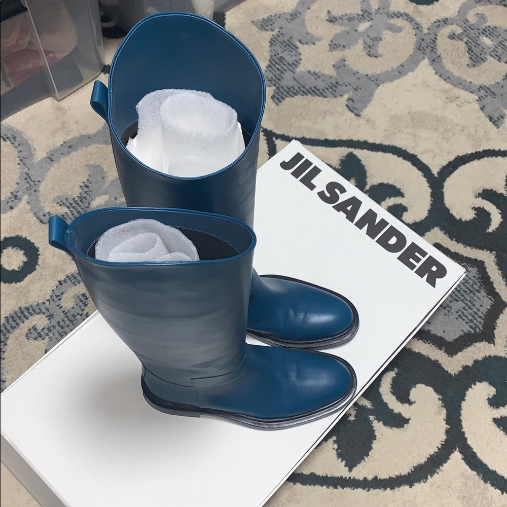 Jil Sander boots 38 sea blue - Picture 11 of 12